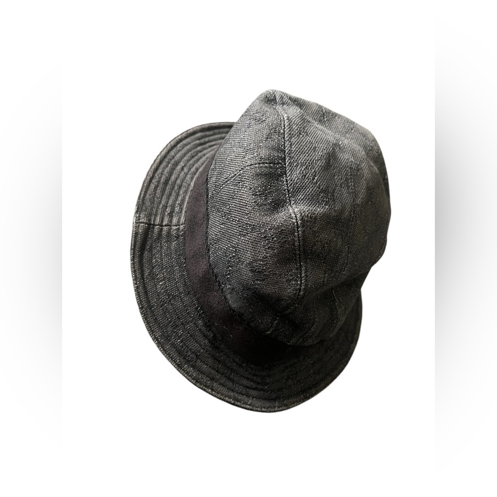 GUCCI GG Pattern Denim Cotton Bucket Hat size M - Picture 4 of 12